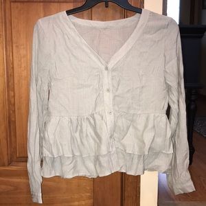 Flowy light green top